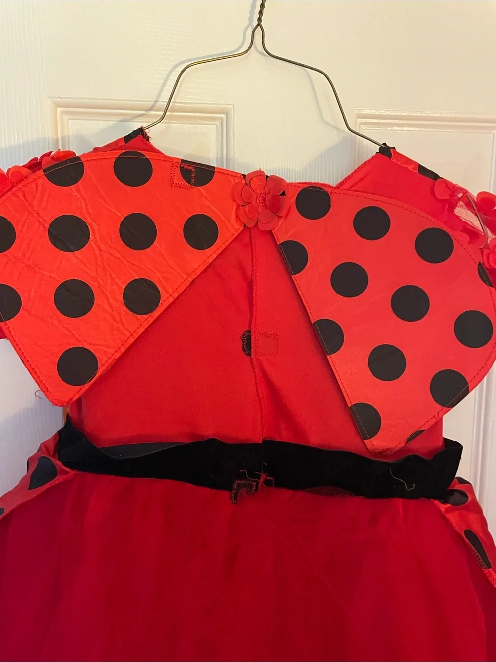 Ladybug Polka Dot Red Kids Costume Dress - 4t/5t NWT Halloween